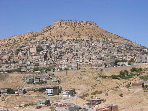 Blick auf Mardin, der Stadt am Berge