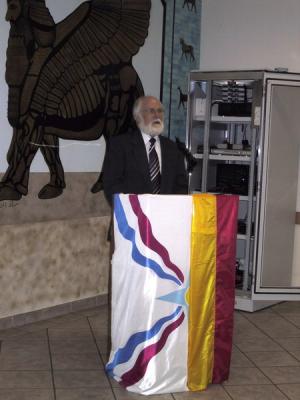 Horst Oberkampf bei seiner Ansprache
