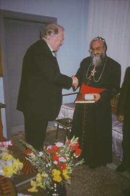 Bischof Timotheos u. Ratsvorsitzender Kock - im Mai 2001