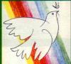 Taube u. Regenbogen - alte biblische Friedenssymbole